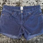 Gap  Blue Corduroy Cutoffs Rise 9" 34x4" Size 8 Photo 0