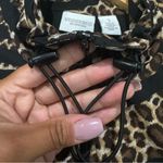 Weekend Animal Print Full Zip Vest Black/Brown Size Medium Chico's 1 Photo 2