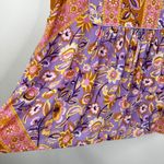 SPELL Lolita Lover Sleeveless Blouse Womens Large Floral Boho Retro Purple Photo 8