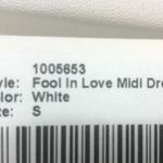 Blush Mark White Fool In Love Midi Dress - Size Small Photo 6