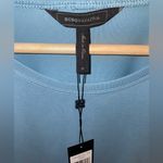BCBG Max Azria Cristi Sleeveless Drape Back Top Dusty Blue Size Medium NWT Photo 5
