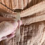 Free People  Gauze High Waisted Drawstring Shorts Tan peach Size S cotton boho Photo 3