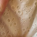 Majorelle  by Revolve Plunge Neck Flutter Sleeve White Eyelet Maxi Wrap Dress S Photo 5