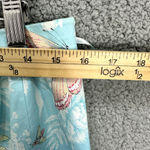 Talbots Pants Womens 12P Blue Butterfly Straight Leg Cotton Y2K Boho Whimsical Photo 3