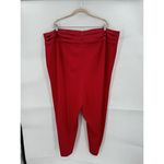 Calvin Klein Pant Women 24W Red Straight Leg Formal Business Mature Plus Size Photo 1