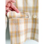 Sézane Sezane | | Veste Christie Jacket in Carreau Beige Ochre Bordeaux Sz 34/2 Photo 5