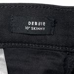 Veronica Beard  Debbie 10” Skinny Raven Black Skinny Jeans Size 31 Button Fly EUC Photo 6