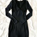 SheIn Black Scoop Neck Sheer Mesh Insert Bodycon Dress Photo 0