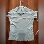 Footjoy‎ Shirt Womens Small Short Sleeve Golf Pullover Stretch Lightweight Blue Photo 6