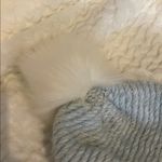 Topshop Light Blue Knit Beanie with White Pom-Pom Photo 2