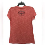 Harley Davidson Delacey Tee Size Large Pink Lace Pattern Rhinestones Lawless Photo 1