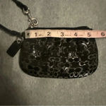 Coach  wristlet black silver shimmer Photo 3