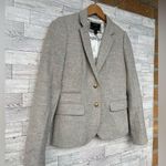 J.Crew  School Boy Womens Notch Lapel Wool Herringbone Gray Blazer size 0 Photo 1