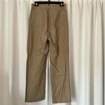 Khaki Brown High Waisted Straight Leg Trousers Casual Pants Tan Size 27 Photo 1