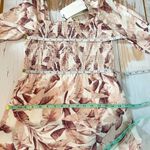 House of Harlow  1960 Linen Palm Print Midi Dress Size Small Photo 4