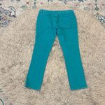 Tory Burch cropped slim boots jeans in turquoise color size 28 Photo 5