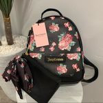Juicy Couture  Black Floral Mini Backpack- See discription Photo 0