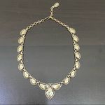 Vintage CORO Signed Light Gold Scalloped Choker Necklace Photo 4