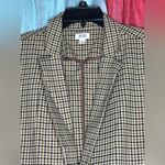 a.n.a  Women's Tan Checkered Blazer Photo 1