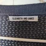 Elizabeth and James Cotton Blend Knit Cardigan Women's Medium/Large Blue Photo 2