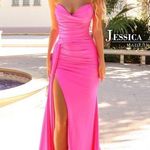 Jessica Angel Hot Pink Prom Dress Photo 1
