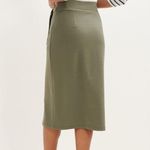 Amour Vert Aria Reverie Green Terry Midi Tie Bow Skirt Women’s Size XS Photo 1