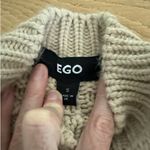 EGO  Sweater Set Cable Knit Shorts and Cardigan Size S Tan Photo 2
