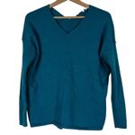 Soft Surroundings  100% Cashmere Sweater Womens SP Teal Blue Cozy Quiet Luxury Photo 0