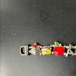 Teachers Silver, Red and Yellow Bracelet Silver Photo 3