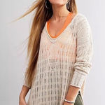 Free People Pretty In Pointelle Tunic Sweater Photo 0
