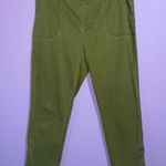 J.Jill Utility Ankle Pants Women Size 14 Green Cotton Stretch Casual Crop Photo 0