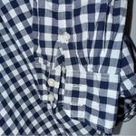 J Crew Factory Blue White Gingham Check Collar Cotton Button Down Shirt 2XL Size 2X Photo 4