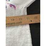 Joules Linen Shirt 8 White Floral Jeanne Print Lightweight Beach Lagenlook Photo 8