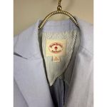Brooks Brothers Red Fleece Blue Linen Cotton Blend Searsucker Jacket - Size - 0 Photo 1