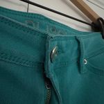 DL1961  Angel Mid Ride Skinny Ankle Calypso Jeans teal cotton zip 4-way stretch Photo 4