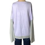 Apt. 9  Womens Sweater Relaxed Fit Colorblock Pullover Lavender Gray Large Photo 4
