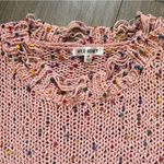 Wild Honey  Pink Confetti Distressed Sweater
Size: M Photo 3