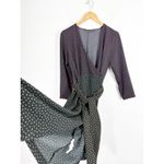 ZARA  Multi Color Polka Dot Wrap Midi Dress Size Small Kidcore Quiet Luxury Photo 10