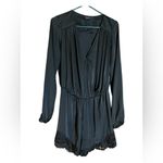 Guess  Satin sophisticated romper Sz S  Evewear Night out Dinner dates Party Photo 6