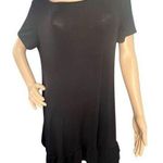 Shop Basic USA Short Sleeve Black Stretchy Knee Length Dress Size XL Photo 0