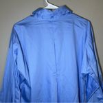 ZARA  blue oversized satin effect button down shirt women’s size XS Photo 9