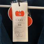 Cider  Dark Teal Solid Collar Mini Dress XS NEW Fall Academia Classic Preppy Boho Photo 9