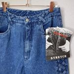 Vintage Denim Republic High Waisted Jeans Tapered Leg Braided Side New Size 29 Photo 2