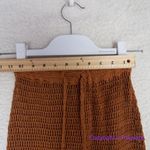 Free People New!  x‎ Flook Rust Brown Crochet Brooke Maxi Skirt, size XS Photo 8