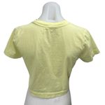 ZARA Women's Yellow Short sleeve Crew Neck Slim Fit Crop Tee T-shirt Top Size M Photo 1