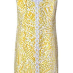 Lilly Pulitzer  MacFarlane Sunglow Yellow Sea Cups Pigment sz 6‎ Shift Dress $198 Photo 0