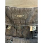 Talbots  Irish Linen Pants Womens 14 Black Trousers Coastal Resort Cropped Preppy Photo 3