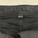 American Eagle  Jean Shorts Size 6 Black Stretch Denim Distressed Summer Photo 10