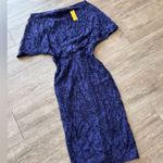 Alexia Admor  One Shoulder Dark Blue Dress Photo 5