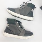Sorel Explorer II Carnival Sport Bootie Lace Up Ankle Boots: Quarry/Sea Salt Photo 6